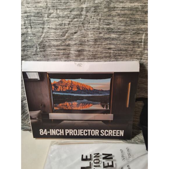 84 INCH PROJECTOR SCREEN - Picture 1 of 5